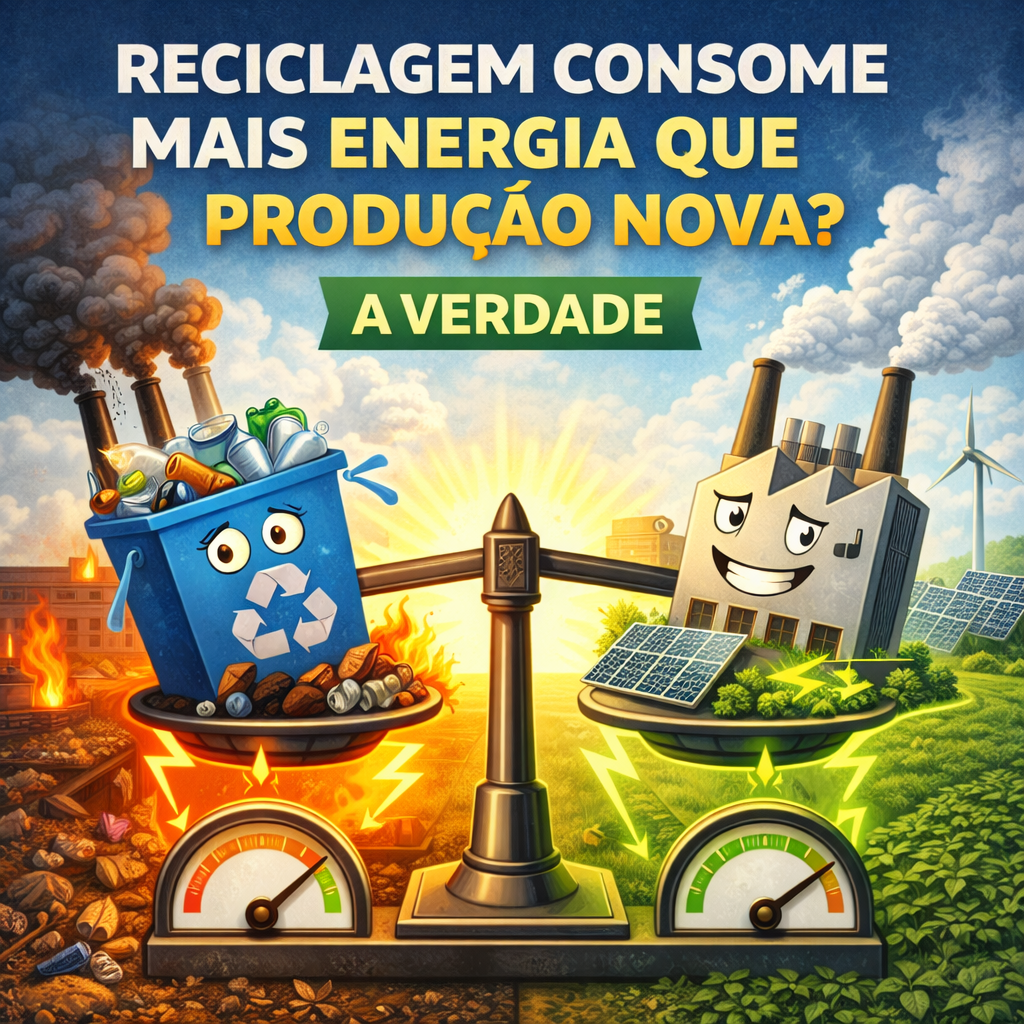“Reciclagem Consome Mais Energia Que Produção Nova” – A Verdade